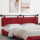 Wall-Mounted Headboard Wine Red 210 x 55 x 5 cm Faux Leather