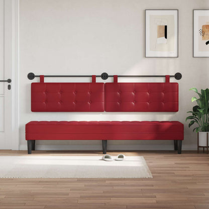 Hangend Hoofdeinde Wijnrood 210 x 55 x 5 cm Nep Leer