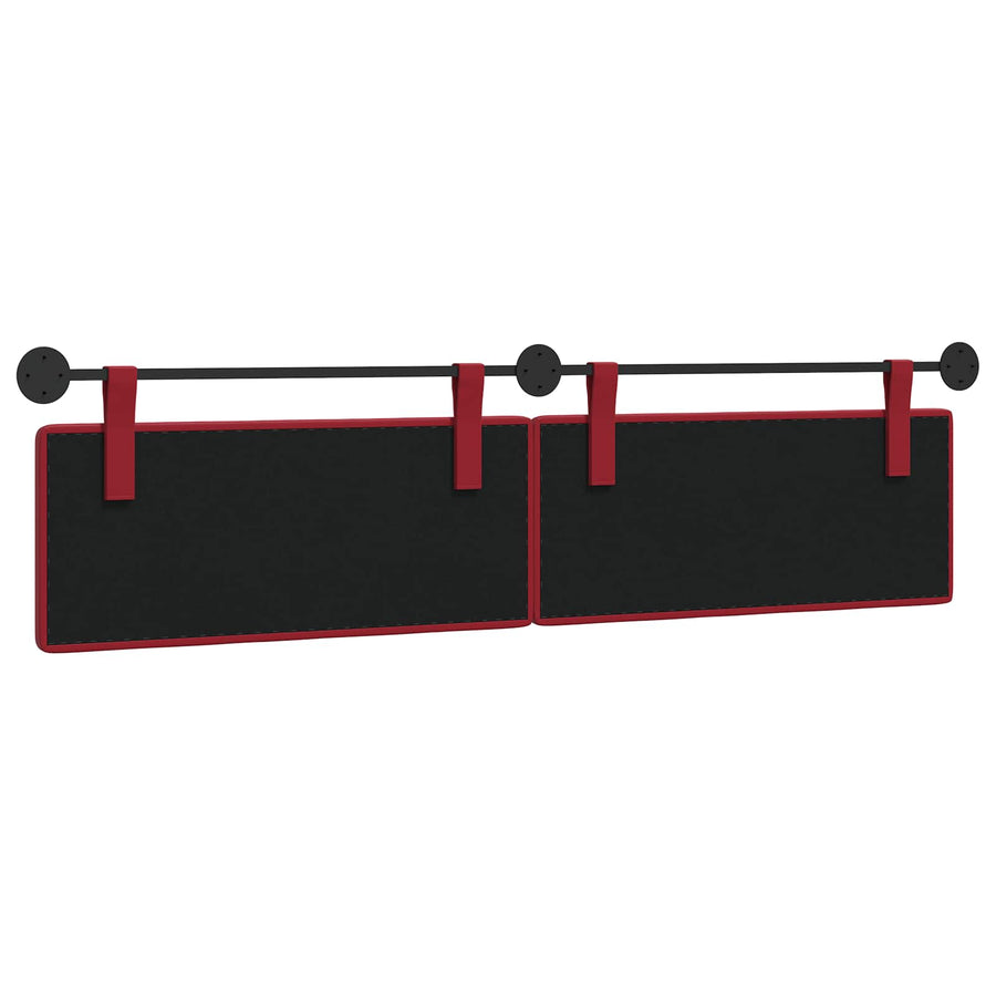 Hangend Hoofdeinde Wijnrood 210 x 55 x 5 cm Nep Leer
