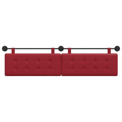 Hangend Hoofdeinde Wijnrood 210 x 55 x 5 cm Nep Leer