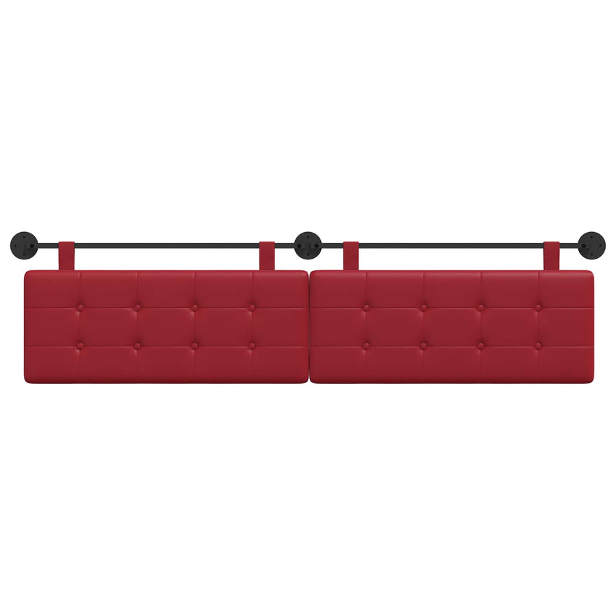Hangend Hoofdeinde Wijnrood 210 x 55 x 5 cm Nep Leer
