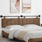 Hanging Headboard Cappuccino 210 x 55 x 5 cm Faux Leather