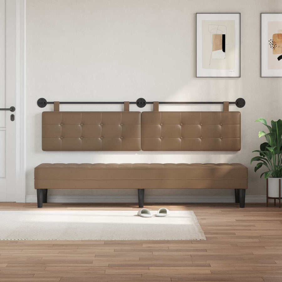 Hangend Hoofdeinde Cappuccino 210 x 55 x 5 cm Nep Leer