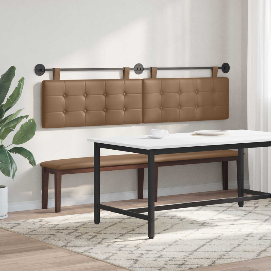 Hangend Hoofdeinde Cappuccino 210 x 55 x 5 cm Nep Leer