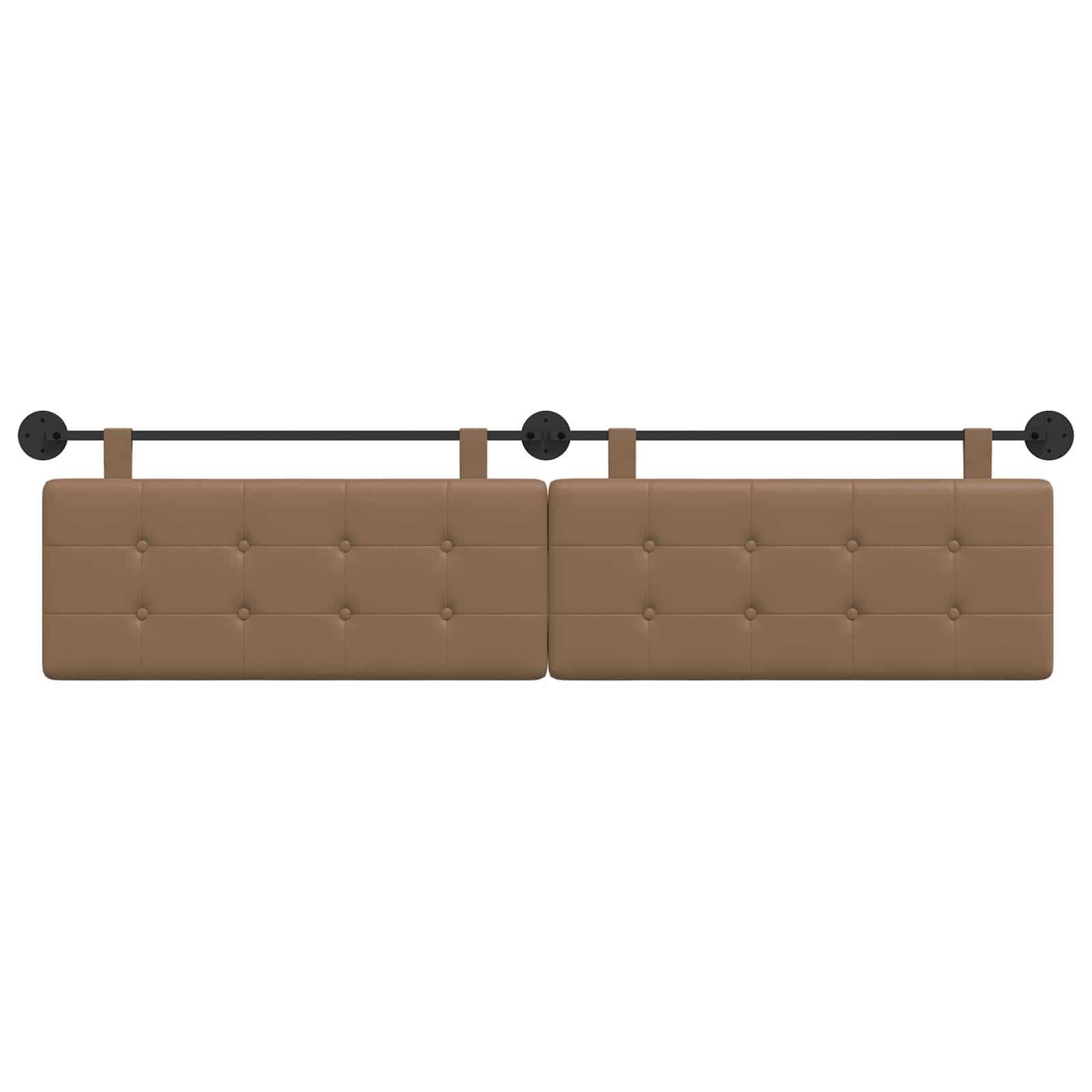 Hangend Hoofdeinde Cappuccino 210 x 55 x 5 cm Nep Leer
