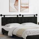 Hanging Headboard Black 210 x 55 x 5 cm Faux Leather