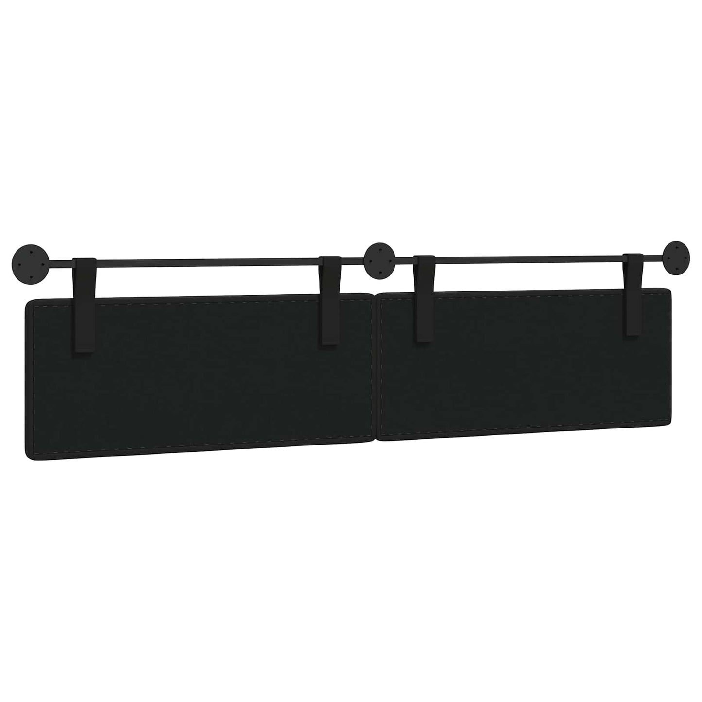 Hangend Hoofdeinde Zwart 210 x 55 x 5 cm Nep Leer
