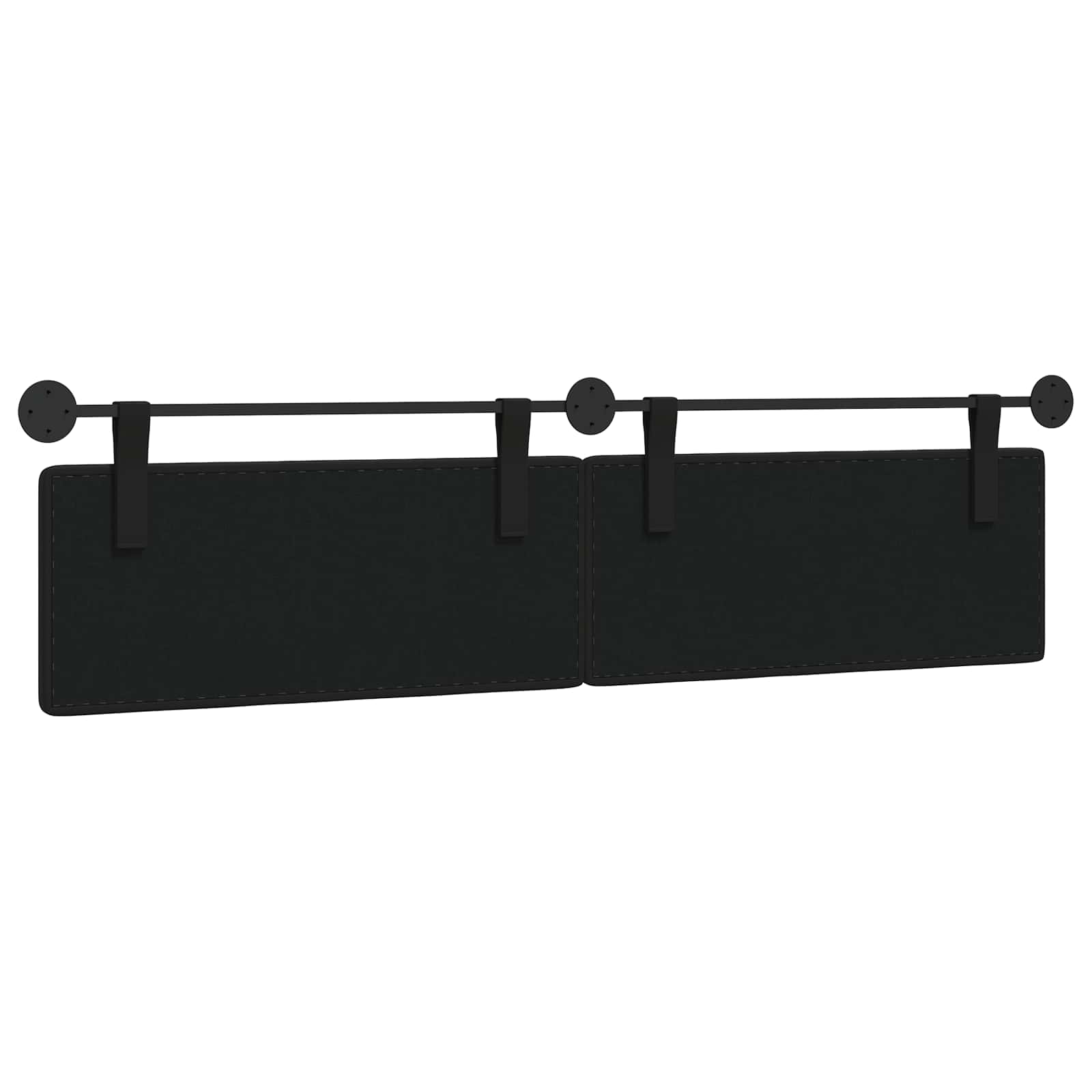 Hangend Hoofdeinde Zwart 210 x 55 x 5 cm Nep Leer