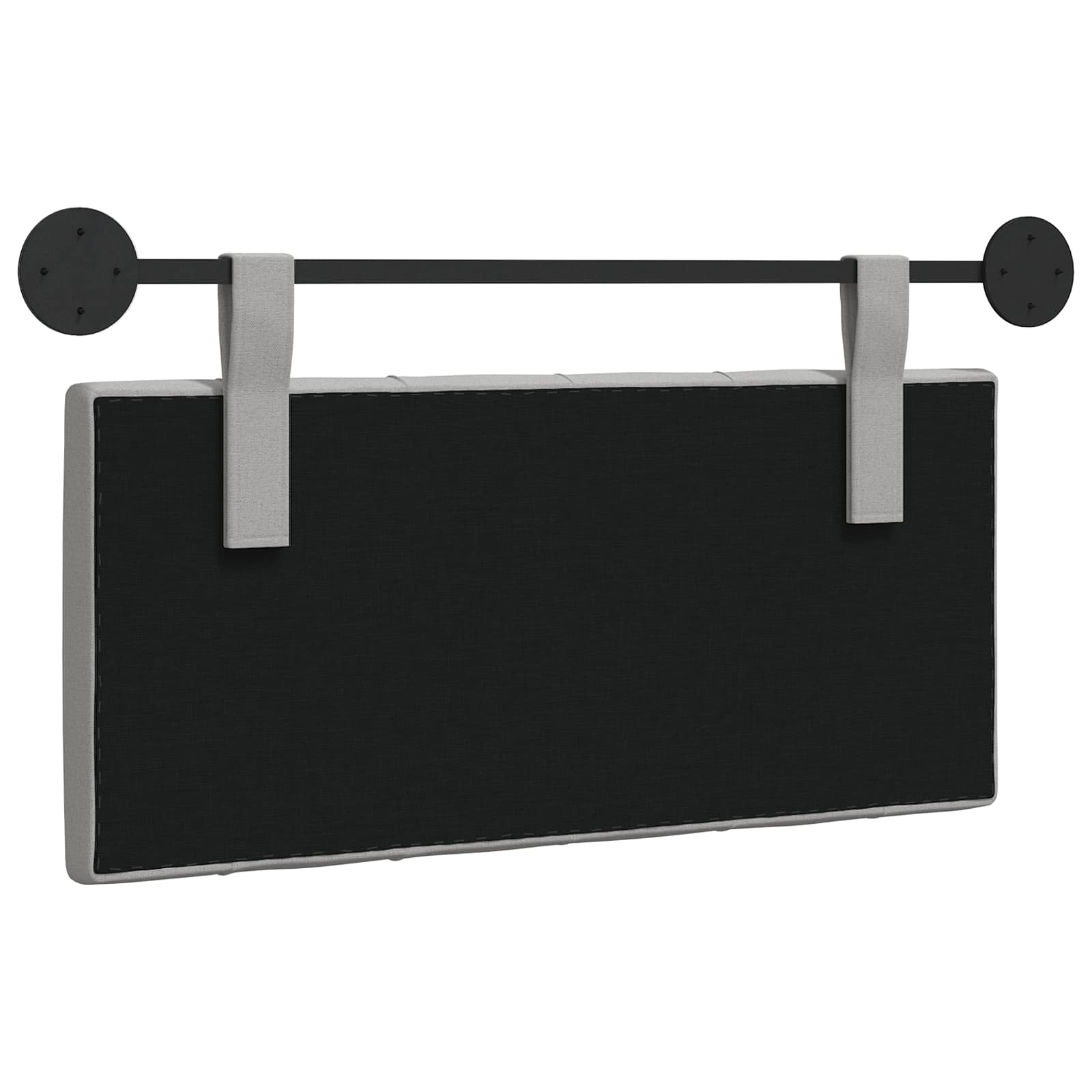Hangend hoofdbord Wolkengrijs Stof
