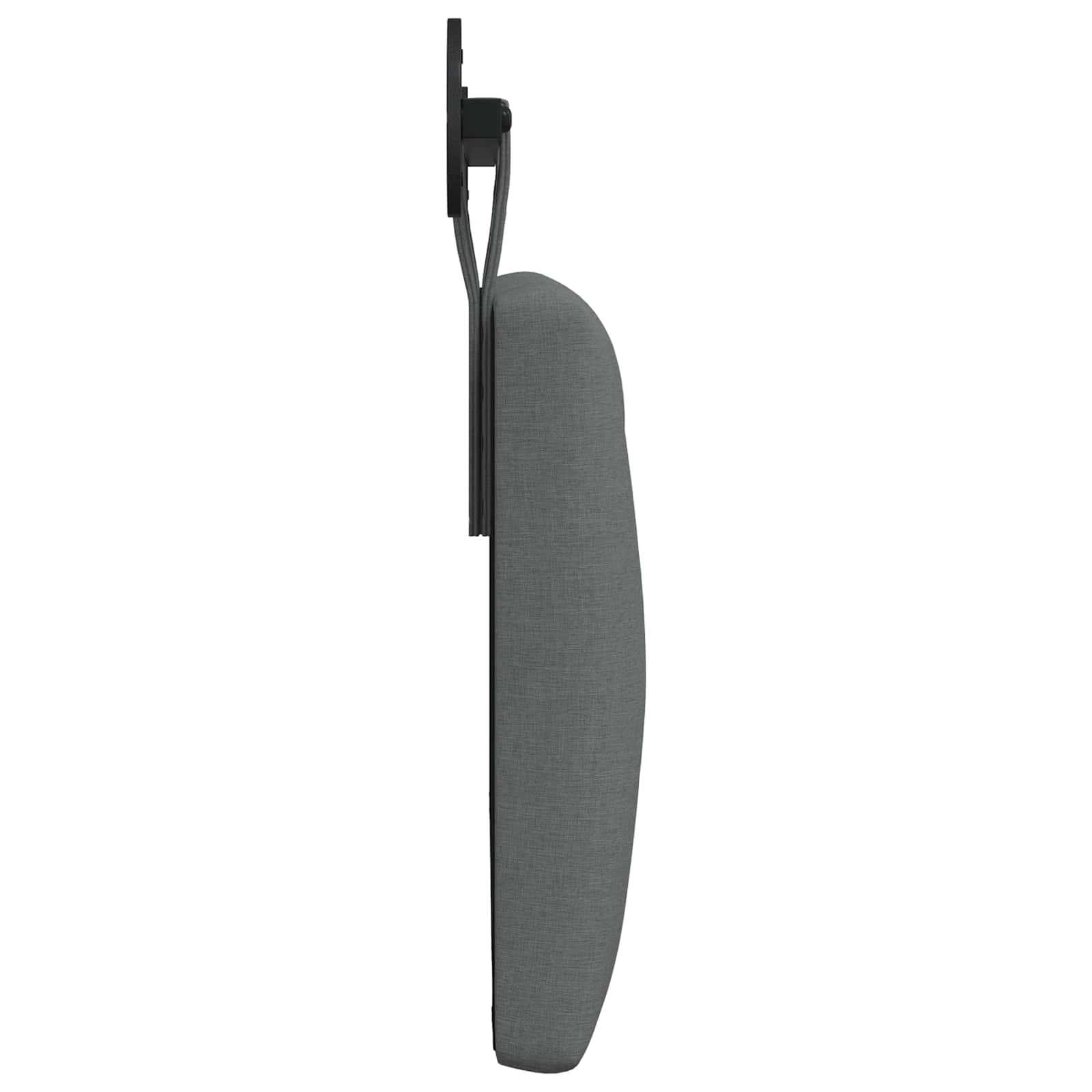 Hangend hoofdbord Donkergrijs Stof
