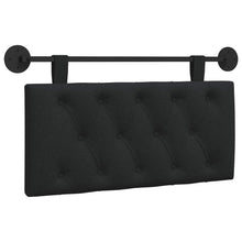 Hangend hoofdbord Zwart Stof