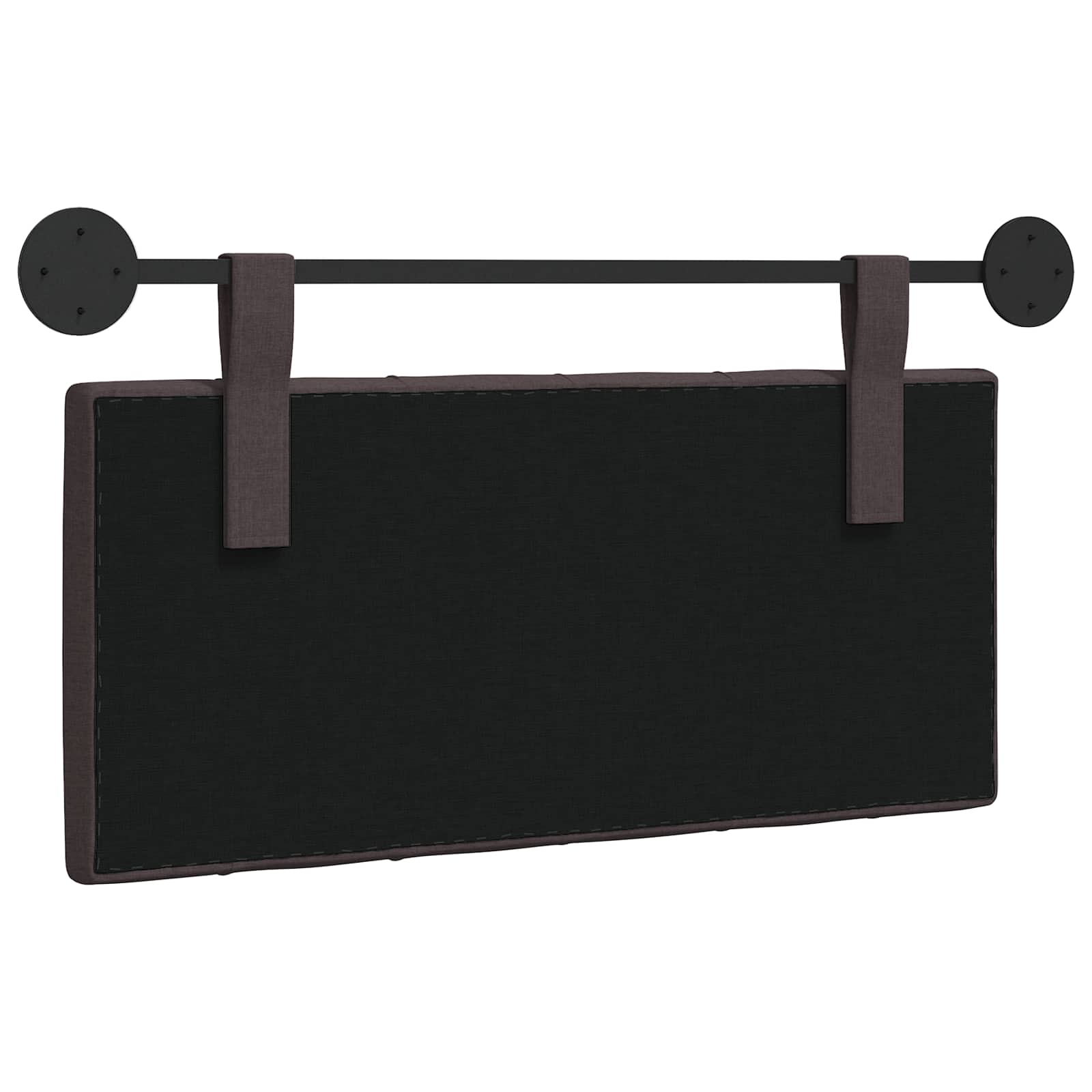Hangend hoofdbord Donkerbruin Stof