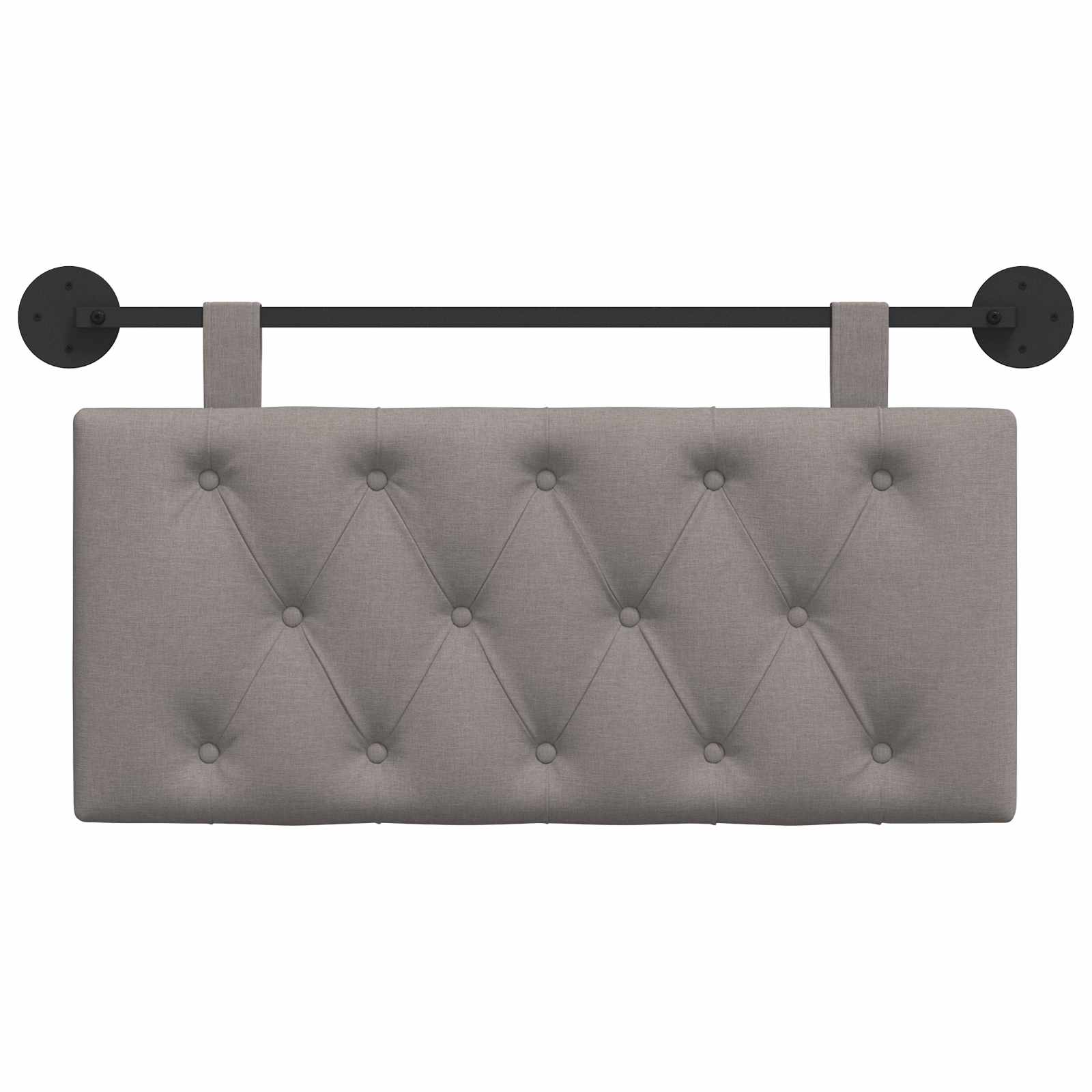 Hangend hoofdbord Taupe Stof