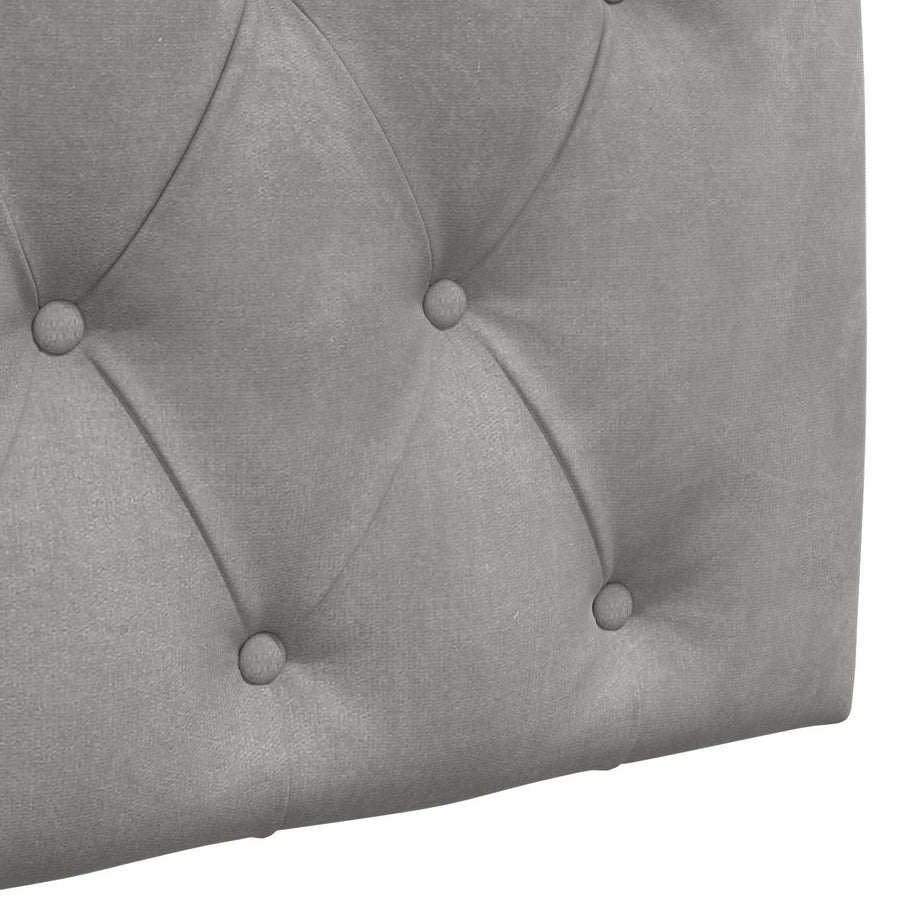 Hangend Hoofdeinde Lichtgrijs 90 x 55 x 7 cm Fluweel