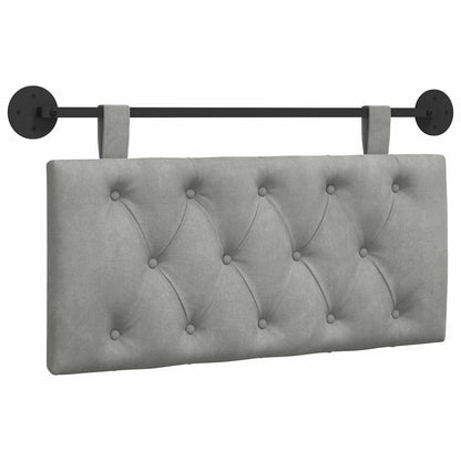 Hangend Hoofdeinde Lichtgrijs 90 x 55 x 7 cm Fluweel