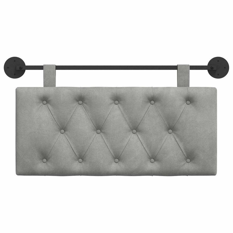 Hangend Hoofdeinde Lichtgrijs 90 x 55 x 7 cm Fluweel