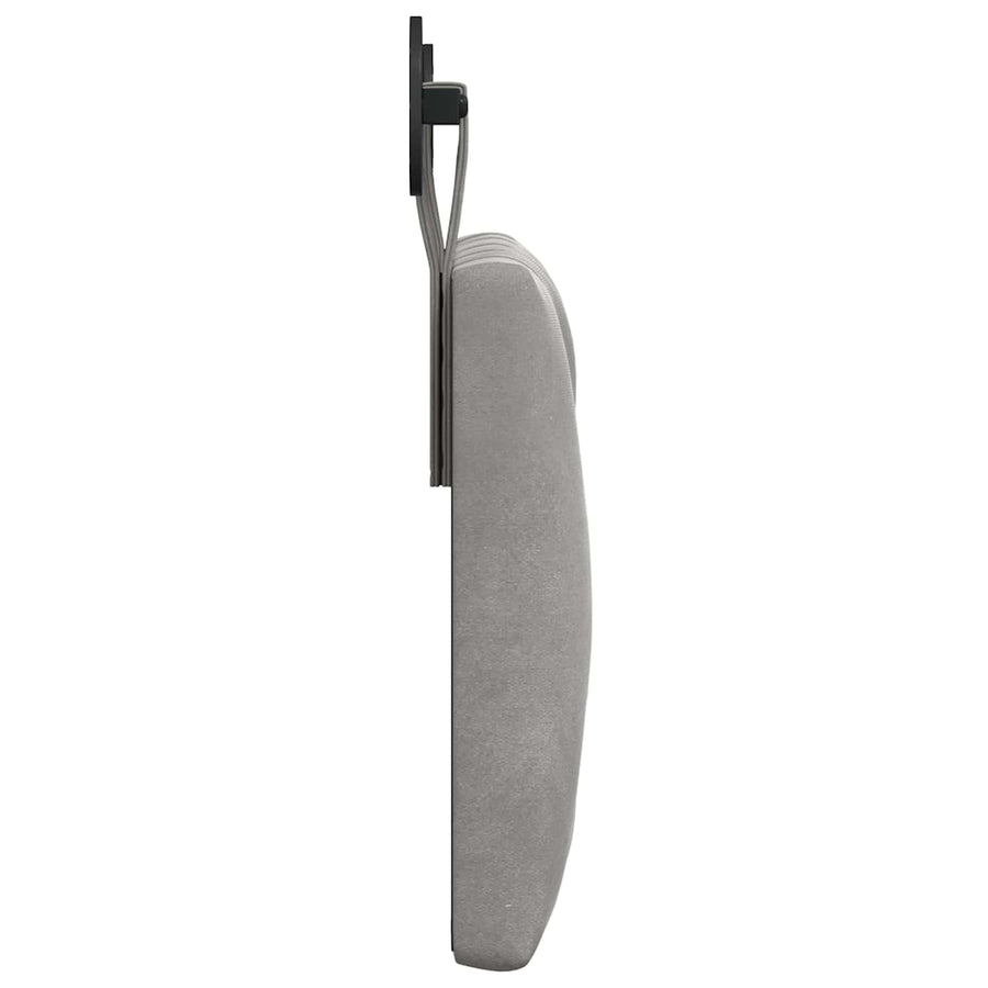 Hangend Hoofdeinde Lichtgrijs 90 x 55 x 7 cm Fluweel