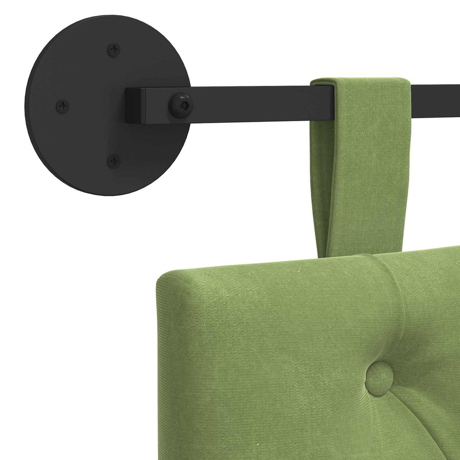 Hangend Hoofdeinde Lichtgroen 90 x 55 x 7 cm Fluweel