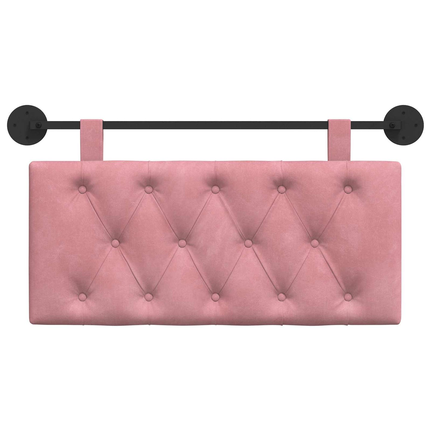 Hangend Hoofdeinde Wandgemonteerd Roze 90 x 55 x 7 cm Fluweel