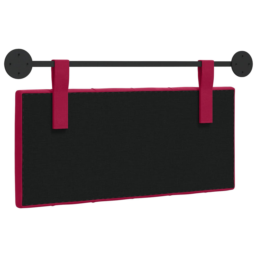 Hangend Hoofdeinde Wijnrood 90 x 55 x 7 cm Fluweel