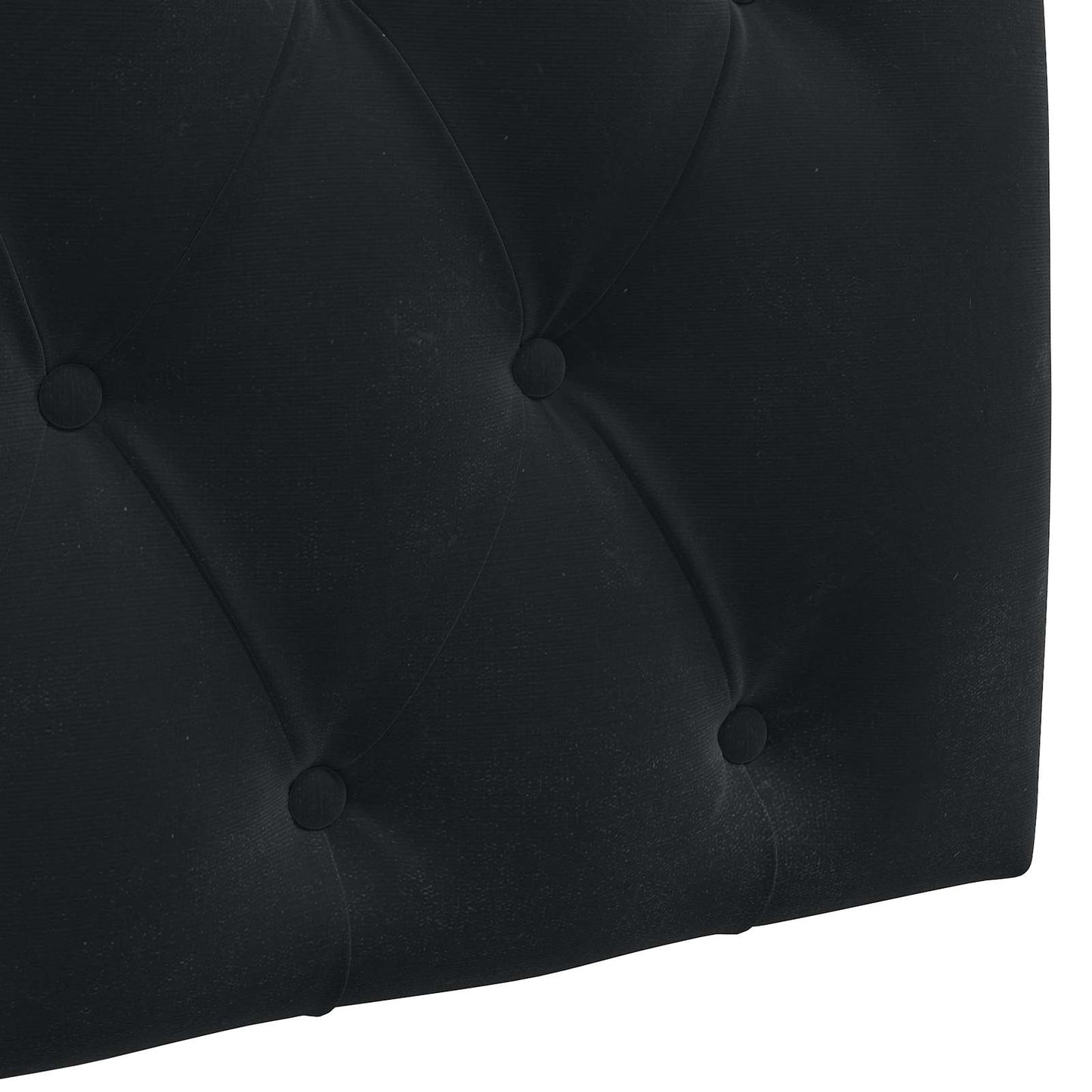Hangend Hoofdeinde Wandgemonteerd Zwart 90 x 55 x 7 cm Fluweel