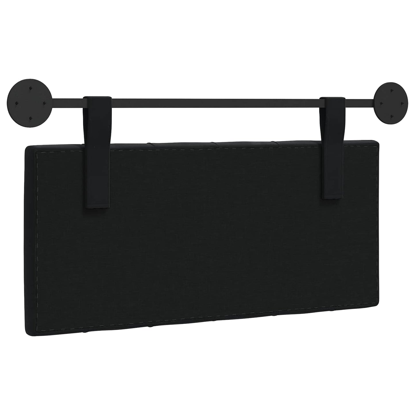 Hangend Hoofdeinde Wandgemonteerd Zwart 90 x 55 x 7 cm Fluweel
