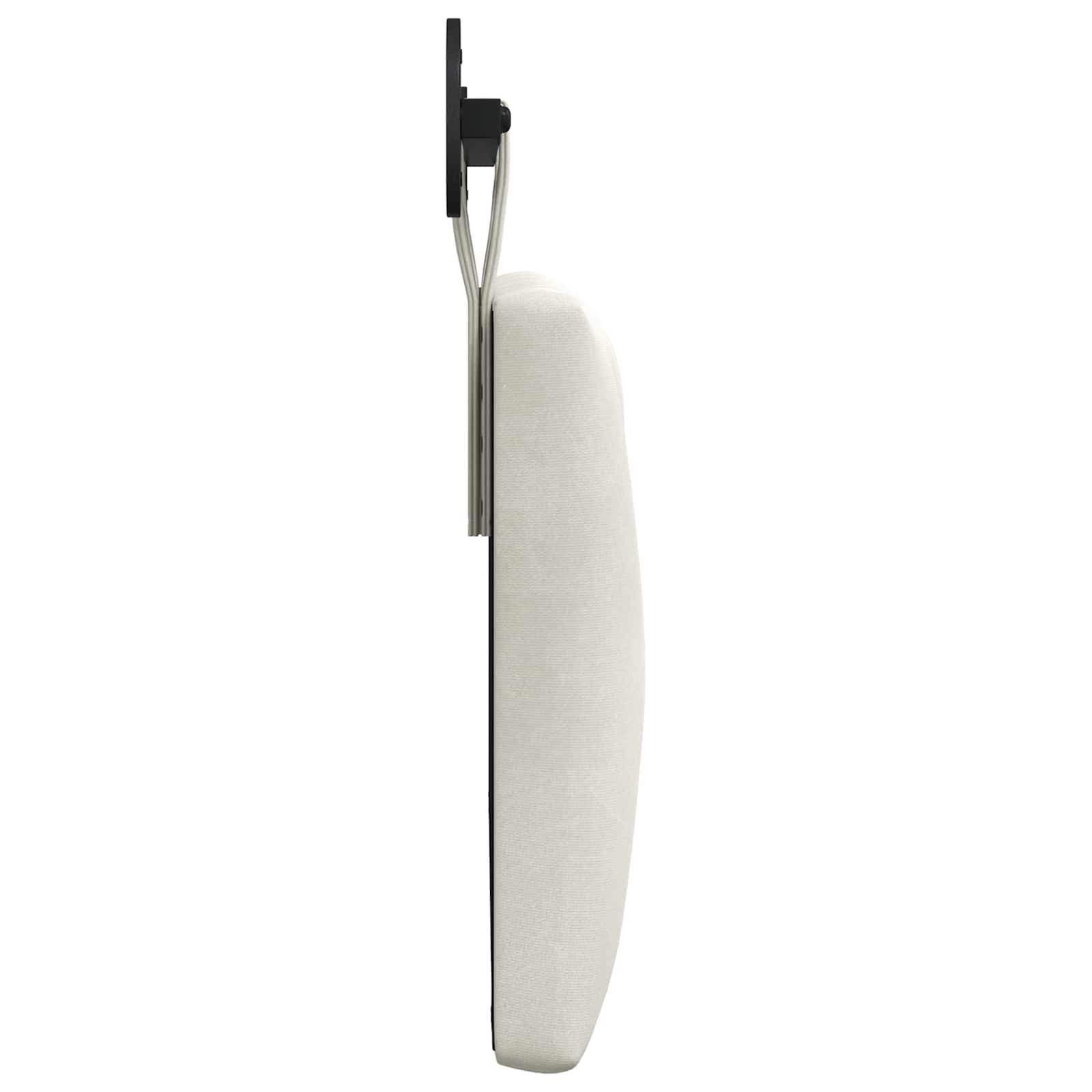Hangend Hoofdeinde Wandgemonteerd Crème 90 x 55 x 7 cm Fluweel