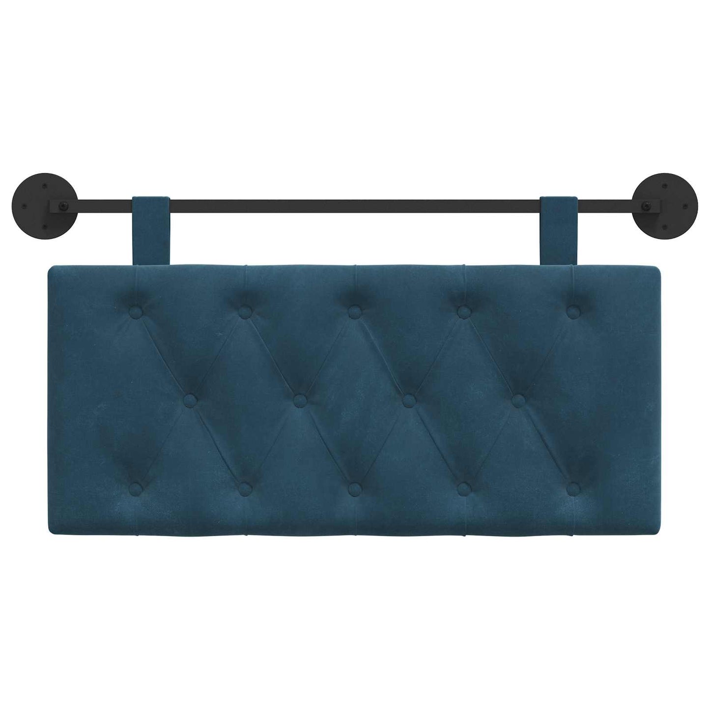 Hangend Hoofdeinde Wandgemonteerd Blauw 90 x 55 x 7 cm Fluweel