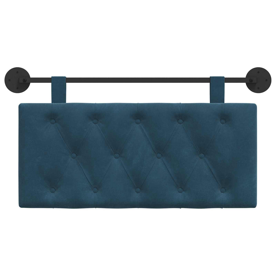 Hangend Hoofdeinde Wandgemonteerd Blauw 90 x 55 x 7 cm Fluweel