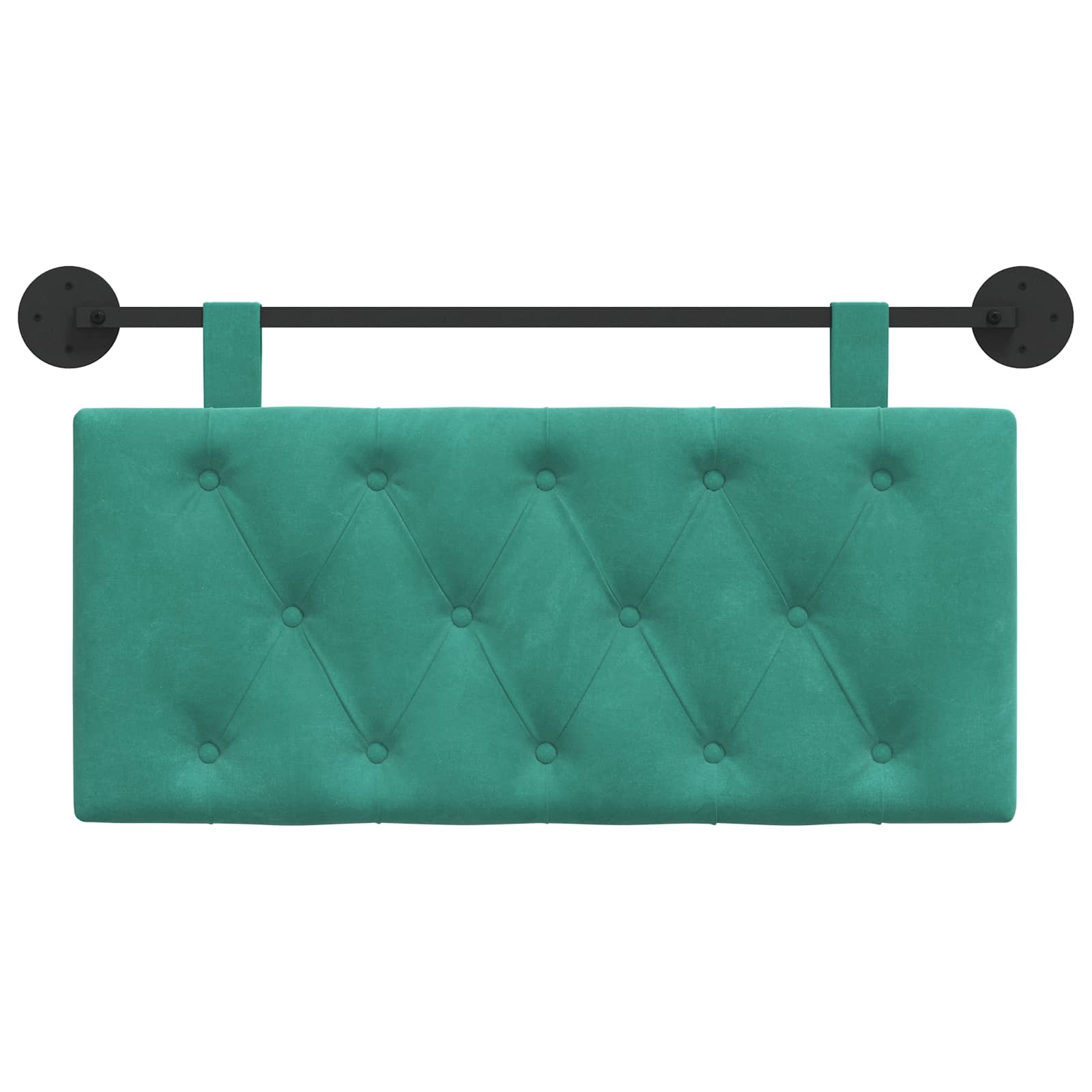 Hangend Hoofdeinde Turquoise 90 x 55 x 7 cm Fluweel
