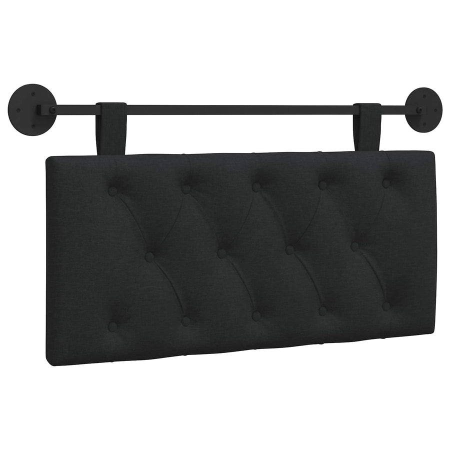 Hangend Hoofdeinde Wandgemonteerd Zwart 100 x 55 x 7 cm Stof