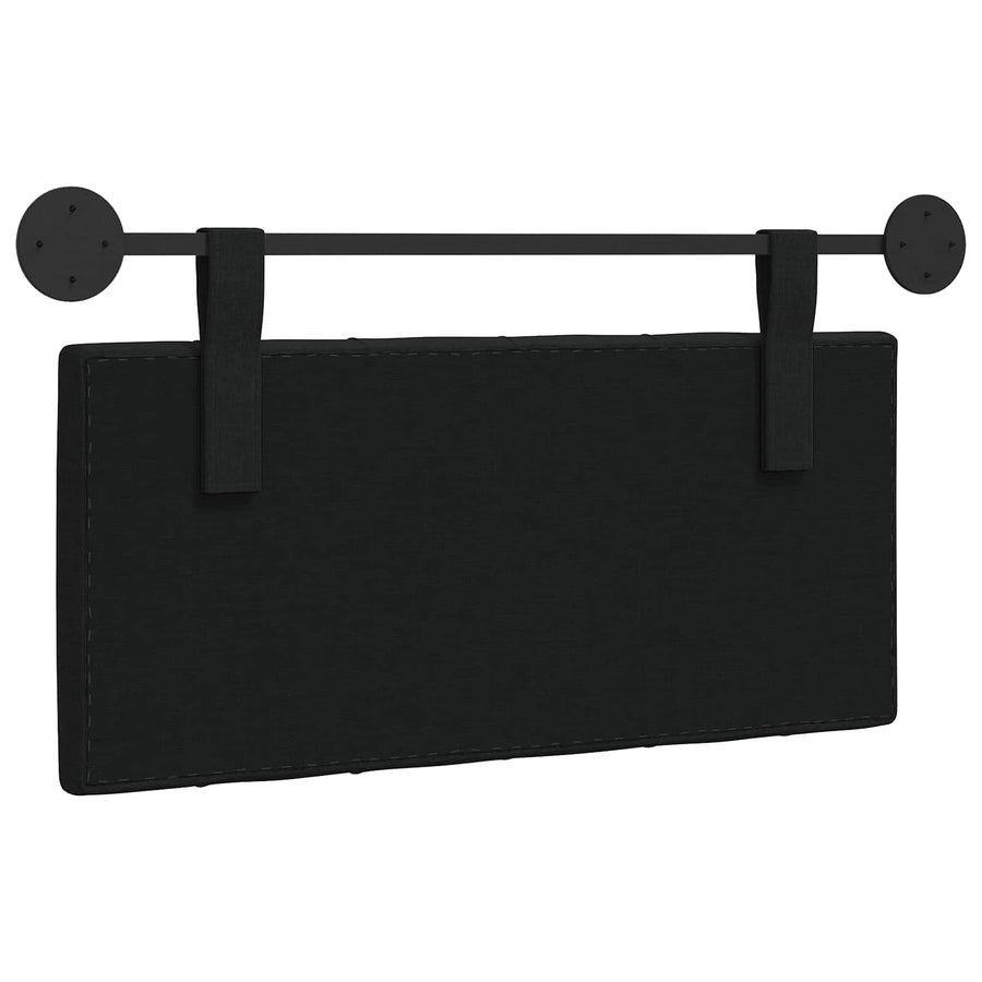 Hangend Hoofdeinde Wandgemonteerd Zwart 100 x 55 x 7 cm Stof