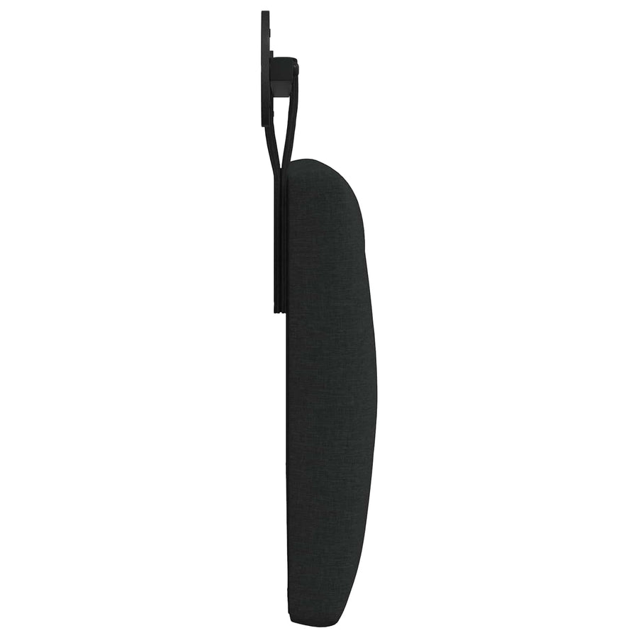 Hangend Hoofdeinde Wandgemonteerd Zwart 100 x 55 x 7 cm Stof