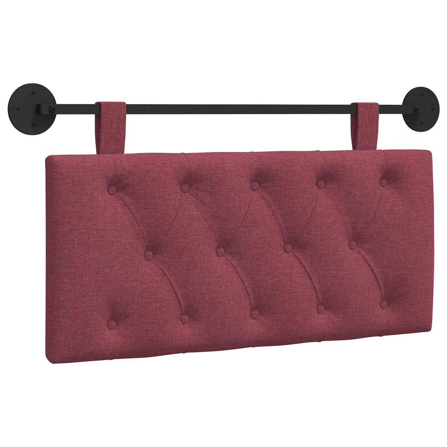 Hangend Hoofdeinde Wandgemonteerd Wijnrood 100 x 55 x 7 cm Stof