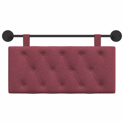 Hangend Hoofdeinde Wandgemonteerd Wijnrood 100 x 55 x 7 cm Stof