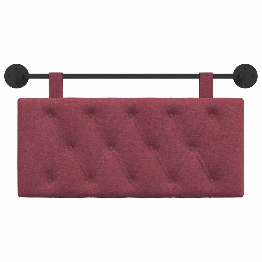 Hangend Hoofdeinde Wandgemonteerd Wijnrood 100 x 55 x 7 cm Stof