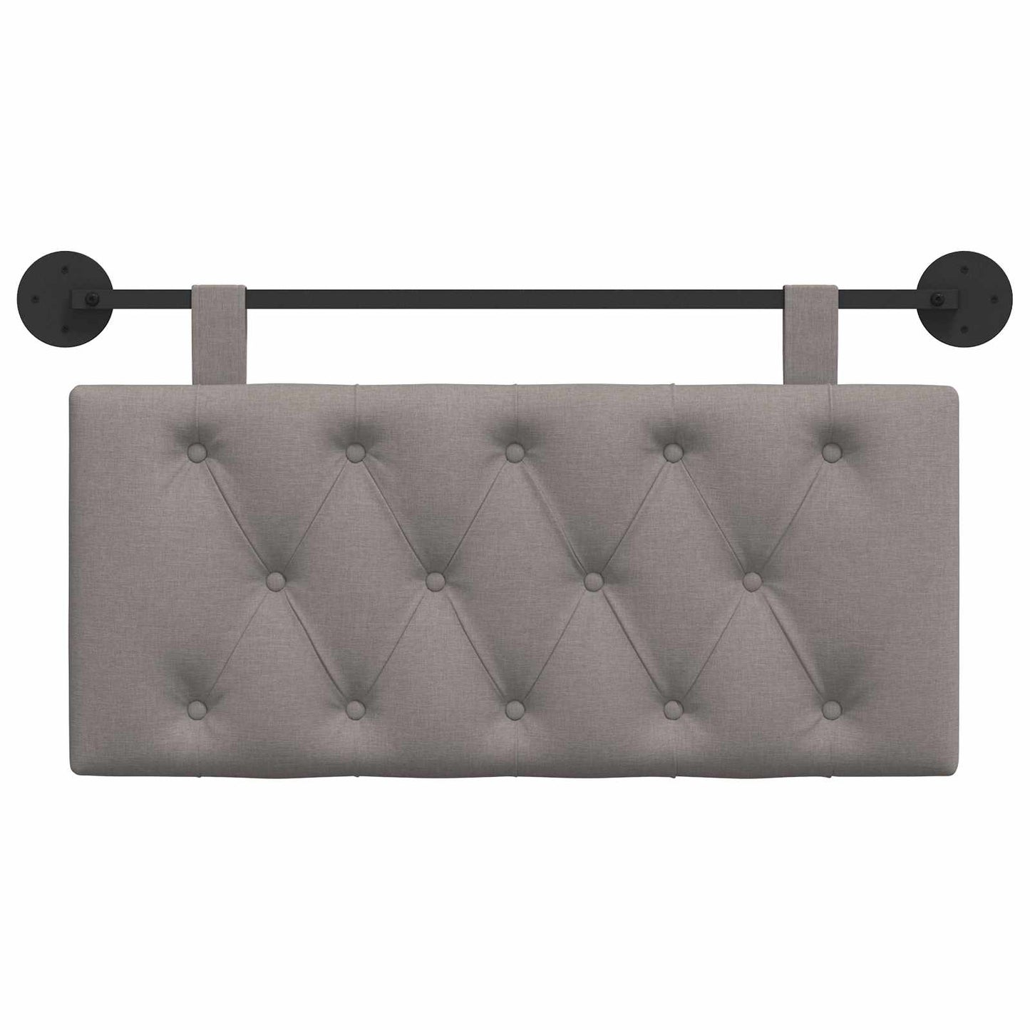 Hangend Hoofdeinde Wandgemonteerd Taupe 100 x 55 x 7 cm Stof