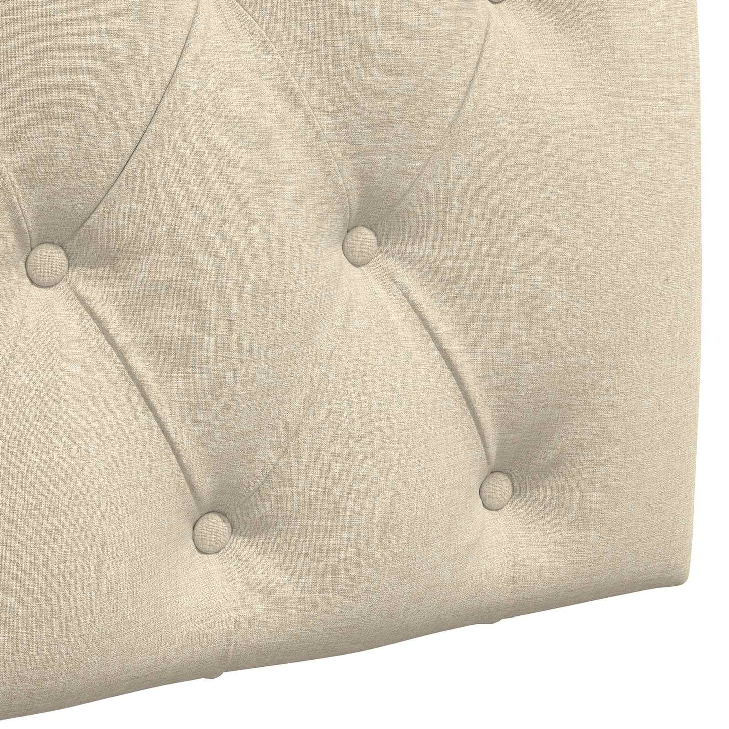 Hangend Hoofdeinde Wandgemonteerd Crème 100 x 55 x 7 cm Stof
