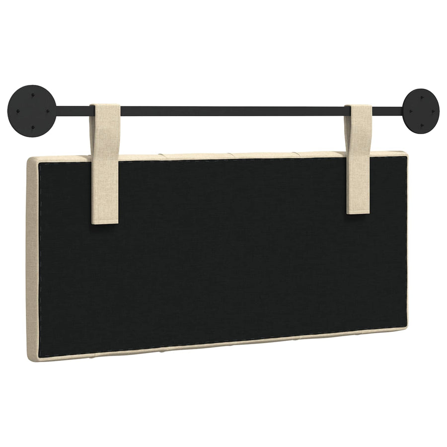 Hangend Hoofdeinde Wandgemonteerd Crème 100 x 55 x 7 cm Stof