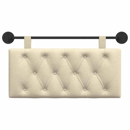 Hangend Hoofdeinde Wandgemonteerd Crème 100 x 55 x 7 cm Stof