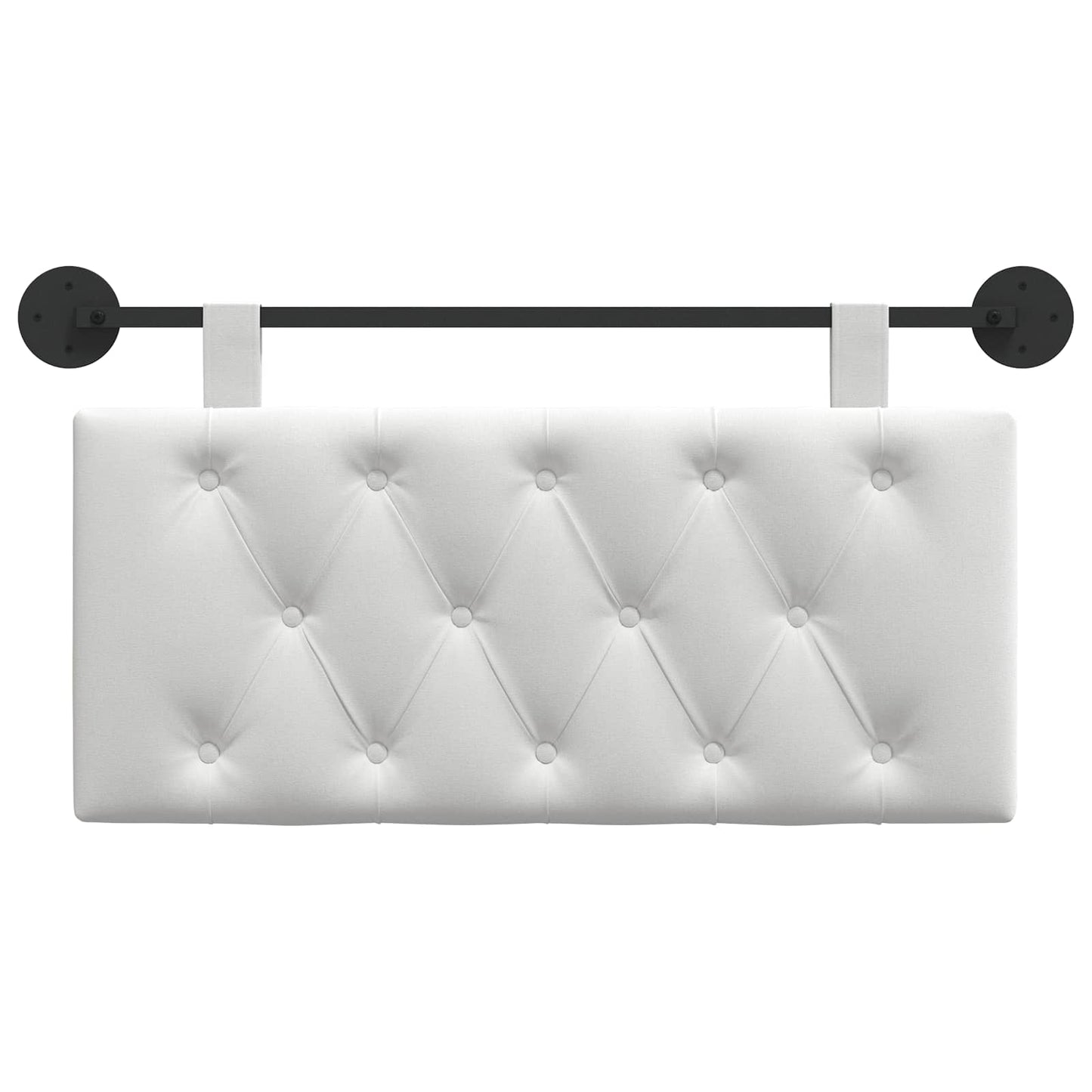 Hangend Hoofdeinde Wandgemonteerd Wit 100 x 55 x 7 cm Stof