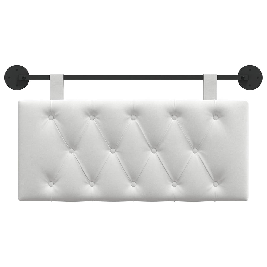 Hangend Hoofdeinde Wandgemonteerd Wit 100 x 55 x 7 cm Stof