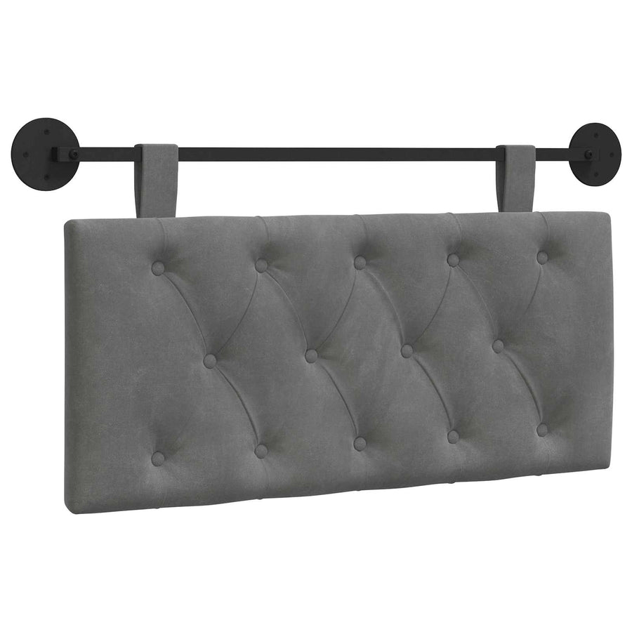 Hangend Hoofdeinde Donkergrijs 100 x 55 x 7 cm Fluweel
