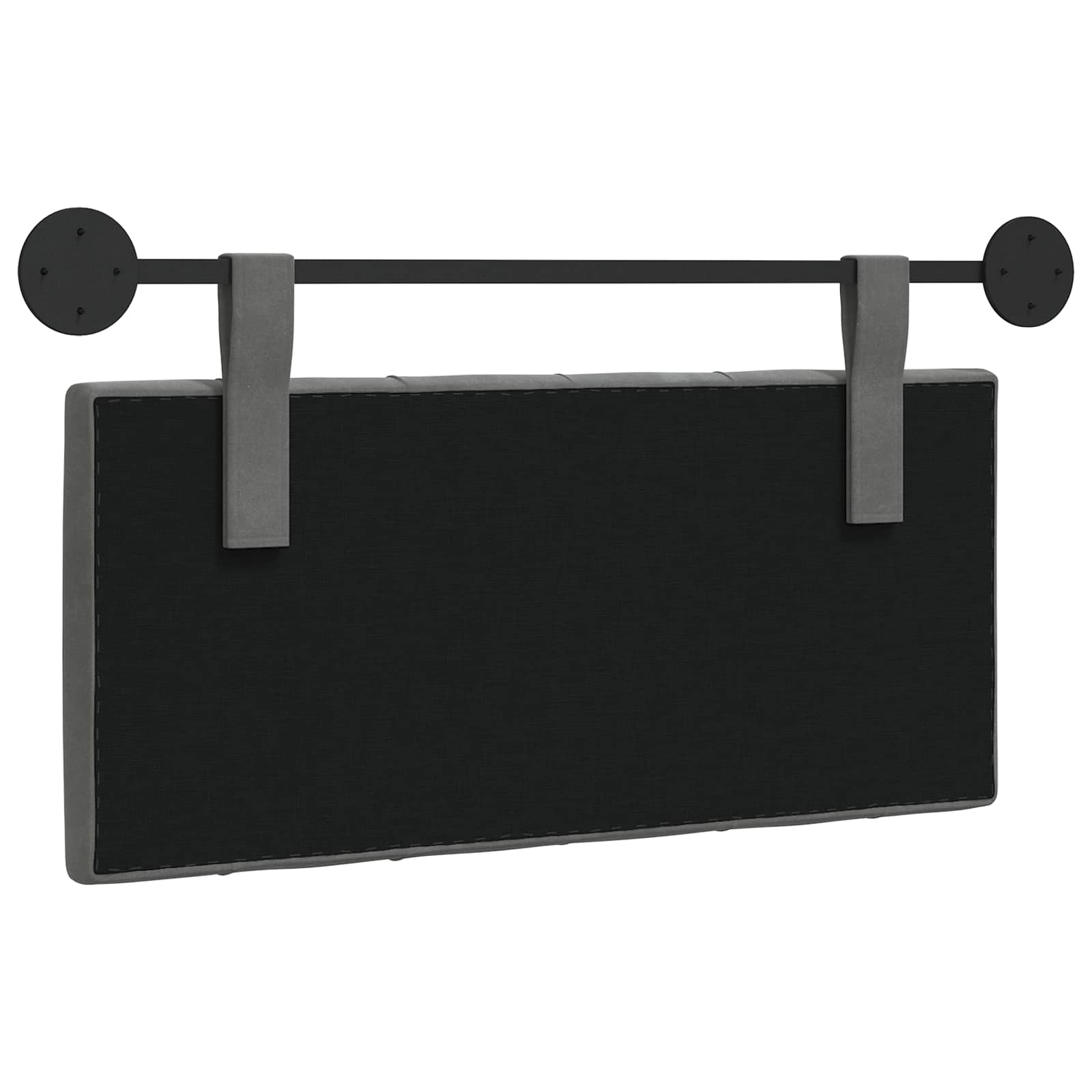 Hangend Hoofdeinde Donkergrijs 100 x 55 x 7 cm Fluweel
