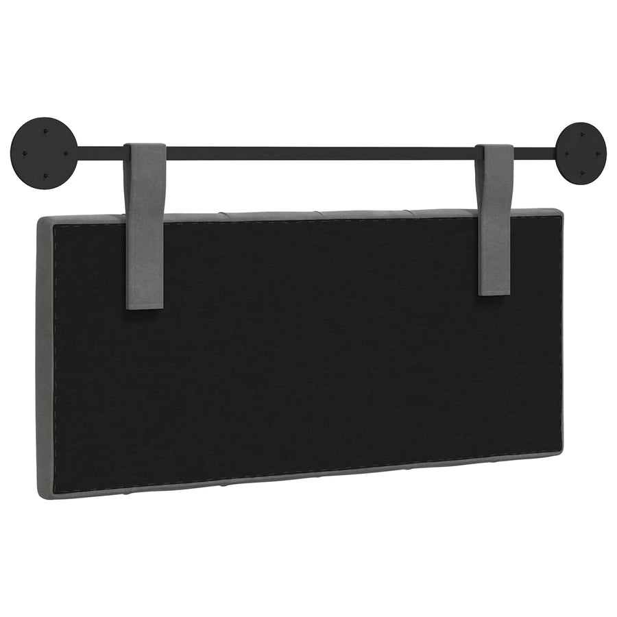 Hangend Hoofdeinde Donkergrijs 100 x 55 x 7 cm Fluweel