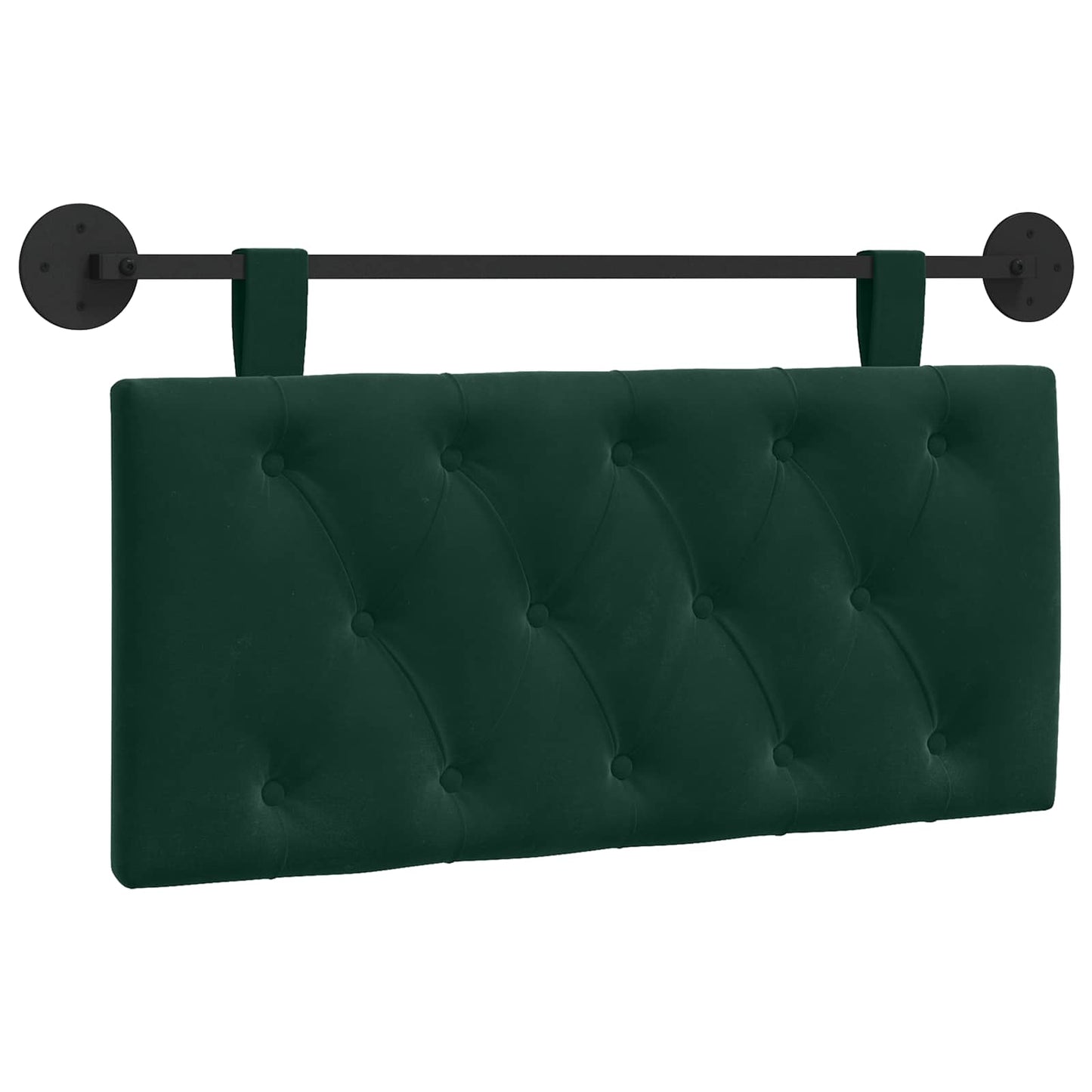 Hangend Hoofdeinde Donkergroen 100 x 55 x 7 cm Fluweel