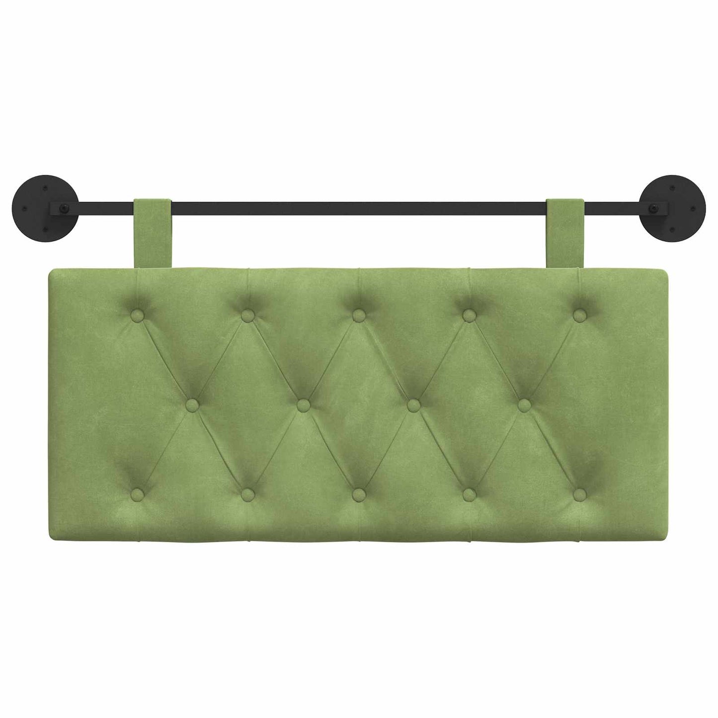 Hangend Hoofdeinde Lichtgroen 100 x 55 x 7 cm Fluweel