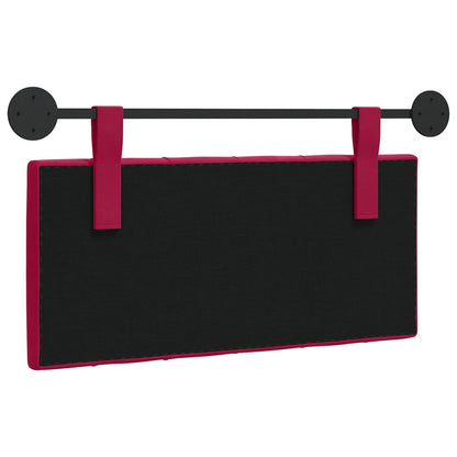 Hangend Hoofdeinde Wijnrood 100 x 55 x 7 cm Fluweel