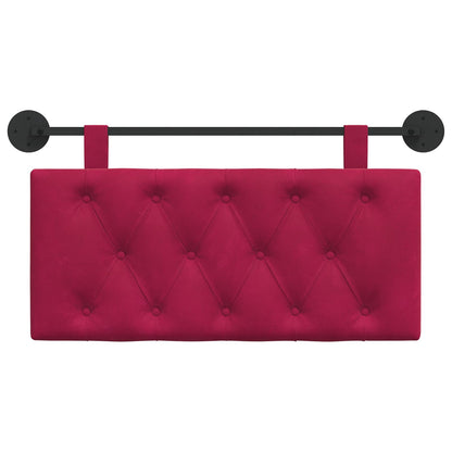 Hangend Hoofdeinde Wijnrood 100 x 55 x 7 cm Fluweel