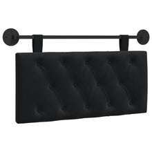 Hangend Hoofdeinde Wandgemonteerd Zwart 100 x 55 x 7 cm Fluweel